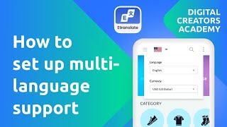 How to set up multilanguage support at your Shopify store and Andromo app [upl. by Amak915]