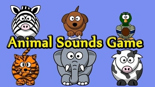 Interactive Animal Sounds Game  Guess The Animals for Toddlers  Kids Learning Videos [upl. by Oflunra]