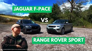 SHOULD YOU BUY AN FPACE INSTEAD OF A RANGE ROVER SPORT 2017 Jaguar FPace test drive amp review [upl. by Stillmann925]