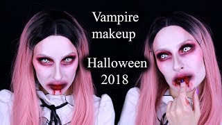 Образ на Halloween 2018 Макияж вампирши Vampire makeup [upl. by Mahmoud]