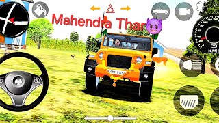 ollarSongModified Mahindra Yellow Thar 4x4👿 Indian Car Simulator 3D [upl. by Epner]