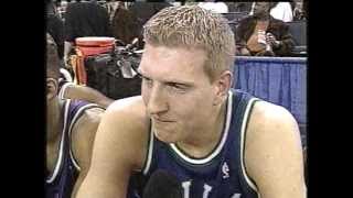 Young Dirk Nowitzki Surprises at 2000 ThreePoint Shootout [upl. by Tteirrah919]