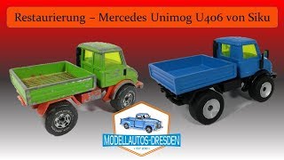 19 Mercedes Unimog U 406 von Siku Custom restoration Modellauto restaurieren Kommentar auf deutsch [upl. by De Witt]