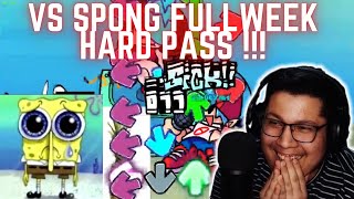 First ever DOCUMENTED VS SPONG Full Week HARD PASS  WE DID IT   SillyFangirl FNF [upl. by Kristofer271]