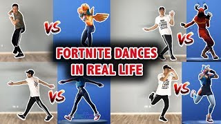 LEARN THESE FORTNITE DANCES IN REAL LIFE Scenario Clean Groove Crackdown and many more [upl. by Adnalahs]