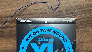 D’Addario Nylon Tapewound Bass String Watch video this before you buy them [upl. by Enrika]