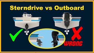 Outboard vs Sterndrive  Inboard Outboard vs outboard  Which is Best why Inboard vs outboard [upl. by Nalac]