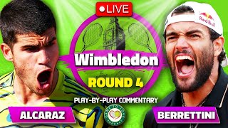 ALCARAZ vs BERRETTINI  Wimbledon 2023  LIVE Tennis PlaybyPlay Stream [upl. by Steen]