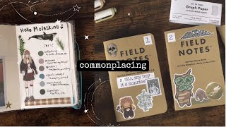 ☾ a commonplace book flipthrough and system update [upl. by Eeluj]