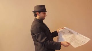 تعلم العاب الخفة 373 الجريدة الخارقة الجزء الاول  Newspaper magic trick revealed part 1 [upl. by Anilyx]