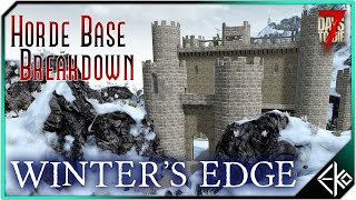 7 Days to Die – Horde Base Breakdown – Winters Edge  New Alpha 20 Horde Base [upl. by Idnek831]