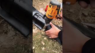 how to install rain pipe irrigation system with pe tape shorts how follow manual crop field [upl. by Dodson5]