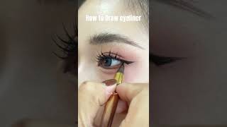 Eyeliner tutorial ✨ eyeliner eyemakeuptutorial eyelinertutorial eyelineronpoint douyinmakeup [upl. by Sadiras]