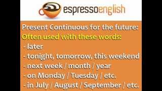 Present Continuous for Future Use English Grammar [upl. by Gilmore890]