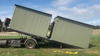 Taking Delivery Of Our Belted Galloway Steers Homes Their Shelter Delivery [upl. by Esinej]