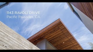 1143 Ravoli Drive Pacific Palisades  California Modern Masterpiece [upl. by Knowland96]