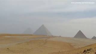 Khufu Khafre amp Menkaure Pyramid Egypt left middle amp right [upl. by Oliric929]