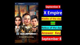 September 8 x Empire riddle of the day and rebus of the day Answer key [upl. by Nauht]