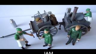 Tamiya 135 German Kitchen Field Feldkuche WW2 Painted [upl. by Kaela]