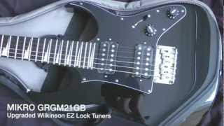 SOLD IBANEZ MIKRO GRGM21GB GUITAR EZ LOCK TUNERS [upl. by Copeland51]