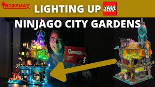 HOW TO Light Up LEGO Ninjago City Gardens Magic with Bricksmax [upl. by Alastair342]