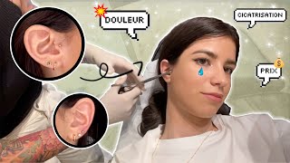 JE ME PERCE LES OREILLES AVEC VOUS  Tragus Lobe  Douleur prix [upl. by Eimaral]