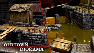 Oldtown Diorama How to make Epic LowBudget Terrain for Tabletop Games reupload [upl. by Arst]