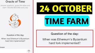 Time Farm Answer Today  Time Farm Oracle of Time 24 October  Time Farm Oracle Question of the day [upl. by Ennahteb]