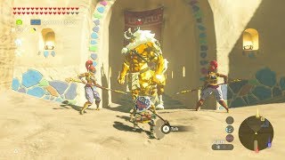 Breath of the Wild Pet Gold Lynel for Riju  No Hacks [upl. by Anaerdna141]