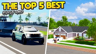 Top 5 Roleplay Games on Roblox 2024 [upl. by Missi]