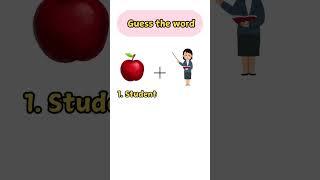 Guess the word guess guesstheemoji shorts quiz learnenglish words learnwords [upl. by Brownley]