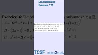 Exercice 176 Les ensembles TCSF Maths [upl. by Etnoid463]