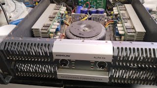 AUDIOLINE POWER AMPLIFIER DISTORTED ANG TUNOG PAANU AYUSIN O REPAIR [upl. by Traci]