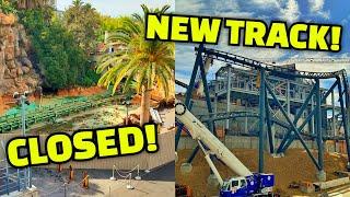 Jurassic World Closed and NEW track added for Fast and Furious Coaster Universal Studios Hollywood [upl. by Bishop]