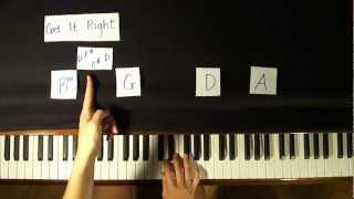 How to Play Get it Right  Piano Tutorial EASY [upl. by Shelah]