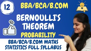 Introduction to Bernoullis TheoremProbabilityDream Maths [upl. by Gillett]