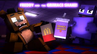 FREDDY TRIES THE GRIMACE SHAKE Minecraft FNAF Animation [upl. by Aisiram]