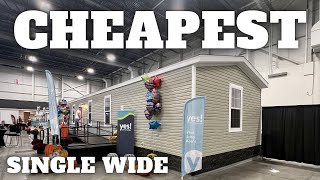 CHEAPEST single wide mobile home Ive seen in YEARS Prefab House Tour [upl. by Enriqueta]