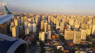 Beautiful landing at Sao paulo  Congonhas airport [upl. by Ynnav989]