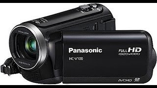 panasonic hcv100 camera Full HD demonstration sis informatique [upl. by Alikam]