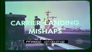 US NAVY AIRCRAFT CARRIER LANDING MISHAPS amp CRASHES Training Film 9002 [upl. by Adnana]