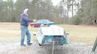 Gluvit epoxy coating and Flex Seal on a leaky tin boat [upl. by Drolet]