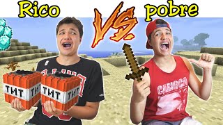 RICO VS POBRE NA ESCOLA 61  TESTANDO TRUQUES DO TIK TOK NO MINECRAFT 3 [upl. by Kenzie337]