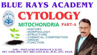 CYTOLOGY  MITOCHONDRIA HISTORY  MORPHOLOGY  STRUCTURE  ORIGIN  FUNCTION  PARTA [upl. by Arihsan767]