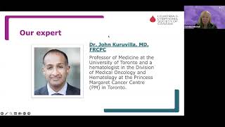 Deep dive in diffuse large B cell lymphoma Webcast  Dr Kuruvilla Princess Margaret Cancer Centre [upl. by Verena]