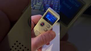 Digital Voice Recorder 16GB MP3 Dictaphone with Playback Review Talk back [upl. by Garmaise]