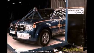 Ford Escape  2011  Pole Crash Test  NHTSA  CrashNet1 [upl. by Assele]