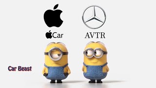 Apple Car VS Mercedes Benz vision AVTR tiktok funny car sportscar automobile vs car money [upl. by Suoivatram762]