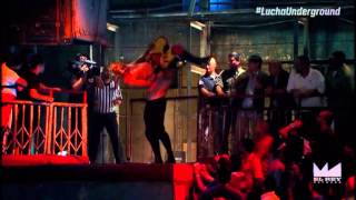 Lucha Underground Mil Muertes powerbombs Fenix through the Roof [upl. by Annel]