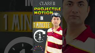 Class 11 Projectile Motion in 1 MINUTE shorts projectilemotion physics class11 cbse ncert [upl. by Iror122]